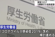 厚労省、5類移行で新型コロナの名称を「コロナ2019」に変更へ