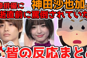 【神田沙也加さんと交際の前山さん、母親がつきっきり状態】という記事❓❗?