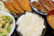 昔ワイ「ご飯に揚げ物、焼いた肉！　真冬でも冷たいジュースが美味しい！」