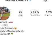 ラーズ・ヌートバー君のInstagram、WBC前のフォロワー6.3万人