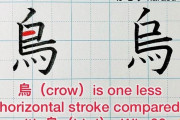 外国人「烏と鳥という漢字が違う理由がかなり興味深い！」