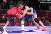 女子50キロ級 レスリング決勝【須崎?】