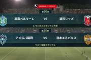 ◆Ｊ１◆30節 湘南×浦和互いに決めきれずスコアレスドロー、福岡先制許すも今季初の逆転で清水を破る