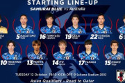 日本代表、オーストラリア戦のスタメン発表！W杯アジア最終予選第4節
