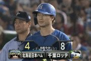 【vsロッテ】日本ハム、8回に谷口と西川の連続タイムリーで2点を返す