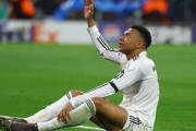 レアル・マドリード、エンバペが左足半腱様筋を負傷…クラシコに間に合うかどうかが焦点に