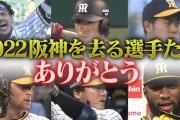 【Youtube】虎バン　2022年シーズンで退団した 選手たち