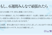 東京都医師会「もし、6週間みんなで頑張れたら」