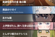 【悲報】今期アニメ見てるけどもうアニメ化出来る面白い作品、ほとんど残ってなくね？