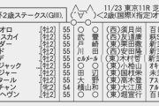 11/23(月/祝) 第25回 東京スポーツ杯2歳ステークス(GIII) part1