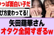 矢田萌華さん、オタク全開すぎると話題にwww【乃木坂46・乃木坂工事中・矢田萌華】