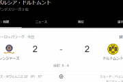 【悲報】ドルトムントさん、レンジャーズ相手に負けてEL敗退ｗｗｗｗｗｗ