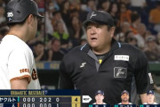 昨日の岡本と球審の睨み合いwwwwww