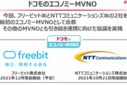 ドコモが｢エコノミーMVNO｣を発表　フリービットとNTTコミュニケーションズの低価格プランをドコモショップで契約可能に