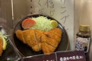 【衝撃画像】※驚愕※ 奈良県のトンカツ屋がサンプル詐欺すぎて話題に
