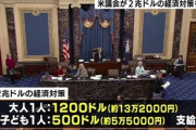 【コロナ】アメリカ、大人1人13万円を支給で合意