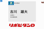 西武ドラフト２位は古川雄大「ロマンあふれる身体能力お化け」
