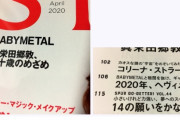 BABYMETAL「SPUR４月号」