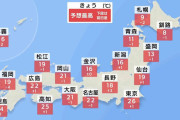 季節外れの暖かさ続くも変わりやすい天気　東京都心26℃で3月として記録的な高温予想