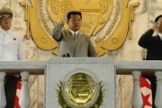 【影武者金正恩】北朝鮮政権樹立73周年パレード　金正恩が痩せてスーツ姿　影武者説も