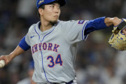 メッツ・千賀滉大が救援登板　３点追う７回を１イニング無失点、フォークで空振り三振も