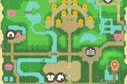 【あつまれどうぶつの森】この島のマップすごいな！住宅街が凝ってる。