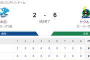 【試合結果】ヤクルト6-2中日　吉村7回2失点で7勝目！長岡2点タイムリー