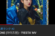 【速報】IZ*ONE『FIESTA』MV公開24時間再生数は770万回