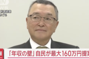 【悲報】「年収の壁」見直し、自民が最大160万円提案。年収200万円から500万円については133万円に引き上げ