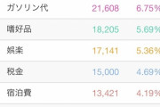 【画像】一人暮らししてる僕の9月の総支出額がこちらwwww