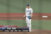 西武平良、登板5 奪三振率13.50 被打率.000