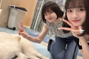 福田真琳「まどちゃん（斉藤円香）と一緒に浅草をぶらぶらしてきました！そして！念願のサモエドカフェに行けました！」