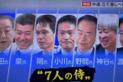 中革連・泉健太「アホいうたらあかんよ。なにが『7人の侍』だ。党としては『敗残兵』」