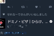 【画像】ドミノピザ公式ツイッター、やらかしてしまうｗｗｗｗｗｗｗｗｗｗ