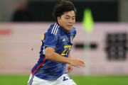 日本代表、右サイド起用の相馬勇紀がカナダに先制弾！ 主将・柴崎の好フィードから決める