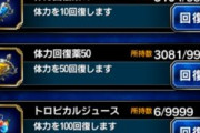 【質問】体力回復薬って9999超えても貯めておけるんだっけ？