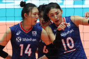 【韓国】女子バレー代表、韓日戦で日本ブランドロゴ付きユニフォーム着用　ネチズン「勝利者は日本」