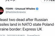 【速報】ロシアさん、ついにNATO加盟国のポーランドにミサイルを放ってしまう