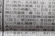 ●タイトルホルダー、有馬記念後に故障。春白紙