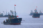 大和堆で違法操業してる中国漁船　中国「登録船は行ってない」と主張