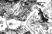 【画像】ワンピース漫画史上かつて無い戦闘描写表現を発明する！！