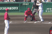 阪神１ー０広島　２回裏　シェルドン・ノイジー　先制のタイムリーヒット