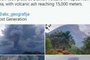 【大噴火】パプアニューギニアのウラウン火山が大規模噴火…噴煙の高さは約15000メートル