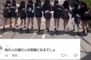 【動画】隊列JKさん、さすがに炎上してしまう