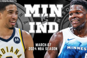 【NBA】アントが44得点＋クラッチでスーパーブロック！MINが離脱したKATに捧げる勝利