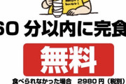 【朗報】ラーメンライス＆餃子３人前完食できたら無料