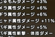 【DQウォーク】ステータスの属性ダメージってジバリア属性ダメージ＋5%とジバリア体技斬撃ダメージ＋15%があったらジバリア＋20%って事？