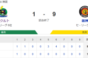【試合結果】ヤクルト1-9阪神　サイスニード4回5失点　尾仲2回4失点で大敗