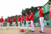 カープ韮沢、持丸らが快音連発！中崎らフリー打撃登板で若手野手アピール！末包はロングティーで“怪力”披露