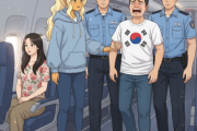 「太極旗Tシャツ」の韓国人男性、機内で公安に連行され号泣…ベトナム人女性への嫌がらせ疑惑